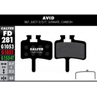 Pastilla de freno Galfer standard Avid BB7, Juicy 3,5,7,Ulti