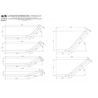 USE CARBON EXTENSIONS 320mm -40 DEG. BEND SET