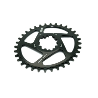 UFOR Oval Chainring 38T Black DMB