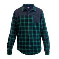 Handup FlexTop Flannel - Green & Navy