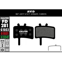 PASTILLAS FRENO GALFER DISCO STANDARD BRAKE PAD AVID JUICY