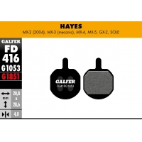 PASTILLAS FRENO GALFER DISCO STANDARD BRAKE PAD HAYES MX2  M