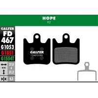 PASTILLAS FRENO GALFER DISCO STANDARD BRAKE PAD HOPE X2