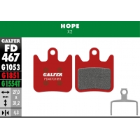 PASTILLAS FRENO GALFER DISCO ADVANCED BRAKE PAD HOPE X2