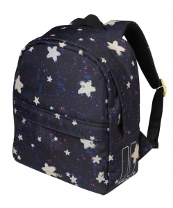 MOCHILA BASIL P/NIÑOS STARDUST ESTRELLAS C/REFLECTANTE,COMPARTIMENTOS Y CREMALLERA 8 LITRO