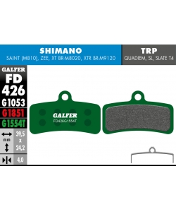 PASTILLAS FRENO GALFER DISCO PRO BRAKE PAD SHIMANO SAINT - ZEE