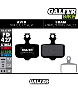 PASTILLAS FRENO GALFER DISCO STANDARD BRAKE PAD AVID ELIXIR  SRAM XX