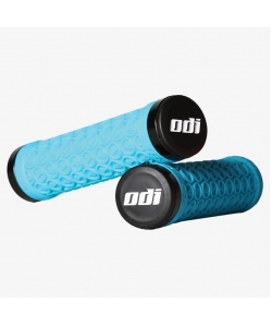 PUÑOS SDG - SDG HANSOLO GRIPS 130MM- MADE BY ODI - COLOR: AQUA W/ BLACK LOCK RINGS