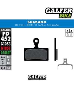 PASTILLAS FRENO GALFER DISCO STANDARD BRAKE PAD SHIMANO XTR  SLX