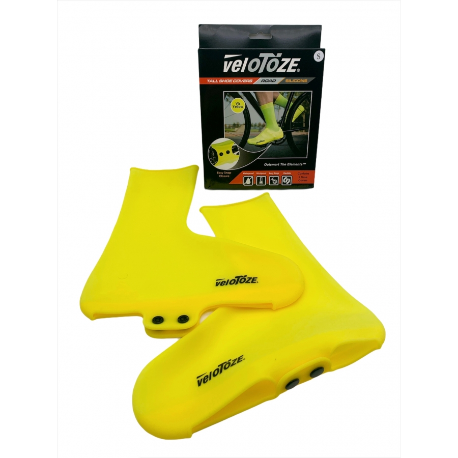 VeloToze Cubrezapatillas de Silicona Alto Amarillo