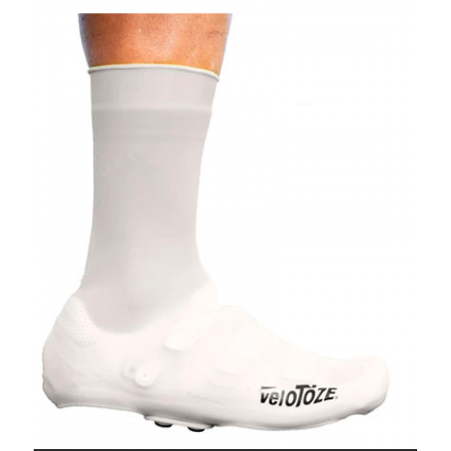 VELOTOZE CUBREZAPATILLAS DE SILICONA ALTO BLANCO - TALLA M