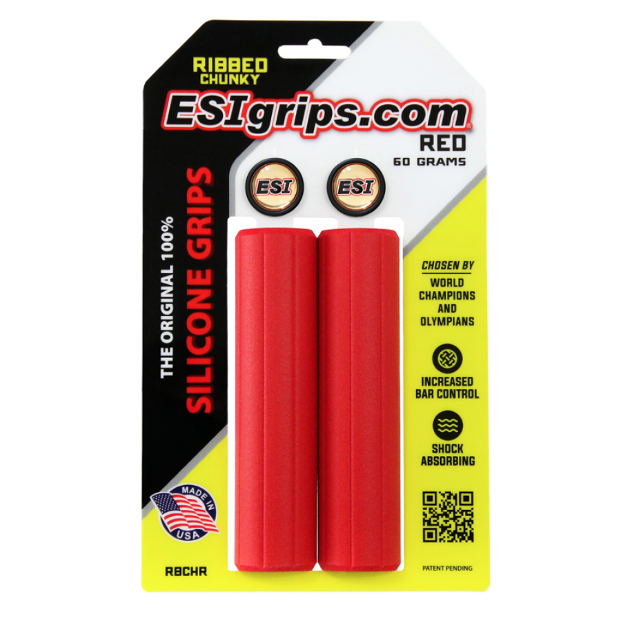 ESIgrips Ribbed Chunky Red