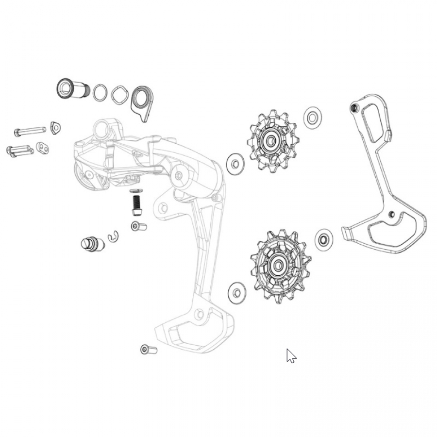 KIT TORNILLOS SRAM CAMBIO XX SL T-TYPE EAGLE AXS