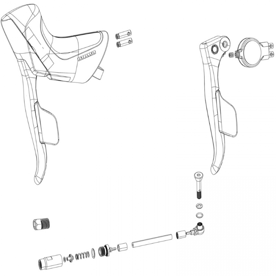 KIT LEVA DE FRENO Y CAMBIO MANETA SRAM APEX ETAP AXS IZQUIER