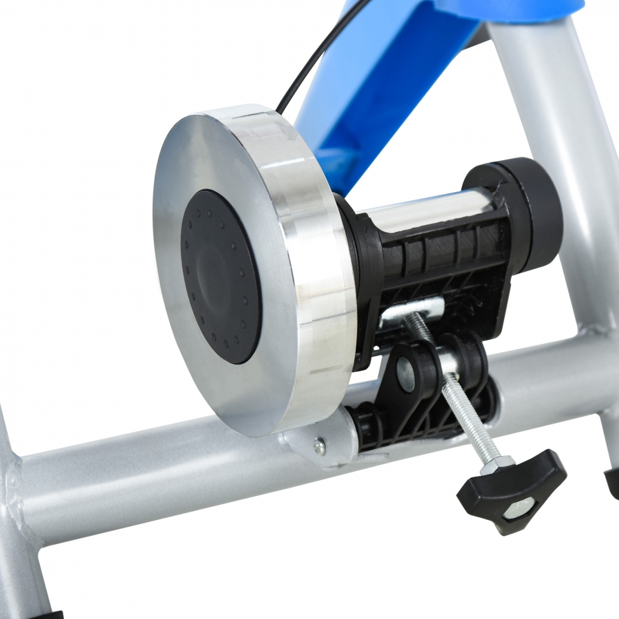 Entrenador de Bicicleta. Rodillo para Bicicleta Plegable Portátil con Resistencia Magnética Ajustable de 8 Niveles 77x56x47,5 cm Azul