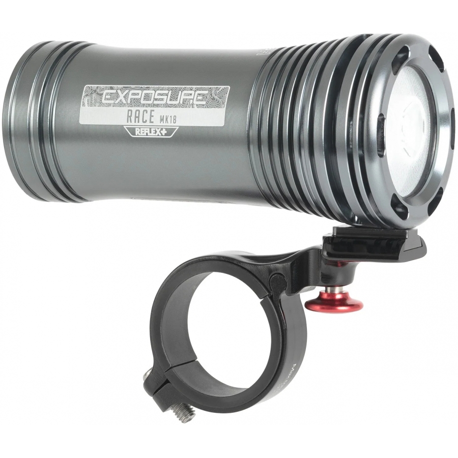 LUZ DELANTERA PARA MANILLAR EXPOSURE RACE MK18 GUN METAL BLA