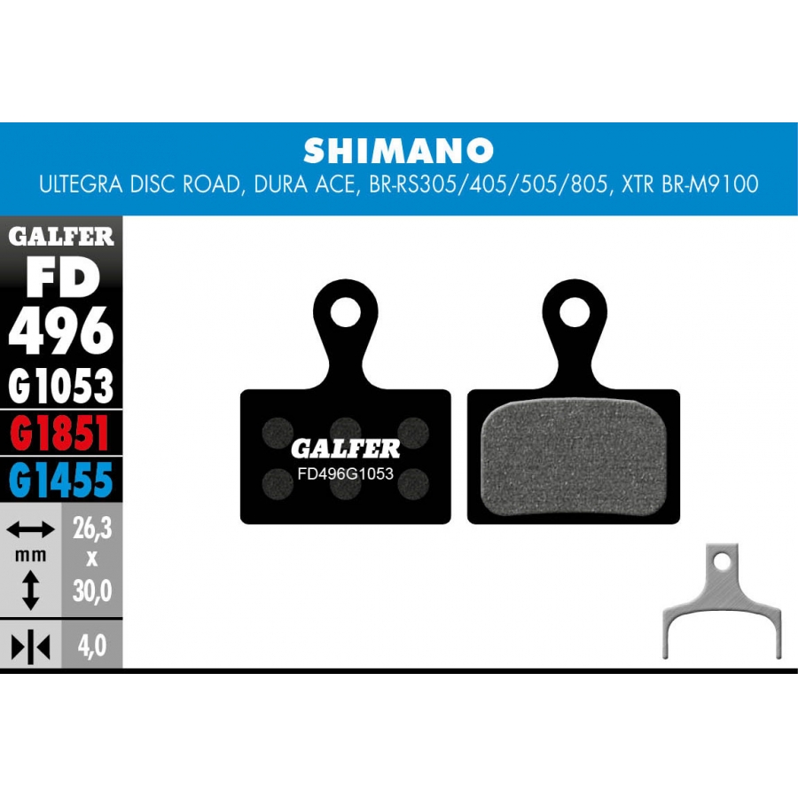 PASTILLAS FRENO GALFER DISCO STANDARD BRAKE PAD SHIMANO XTR