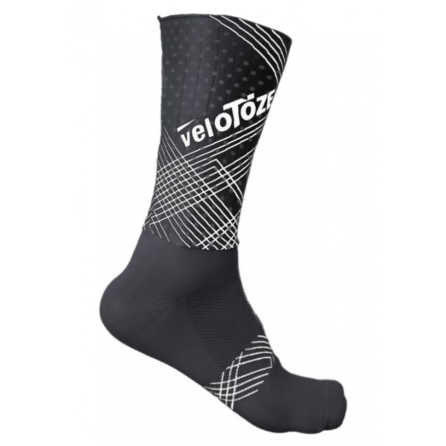 Calcetin Velotoze Aero Socks - Black - SM