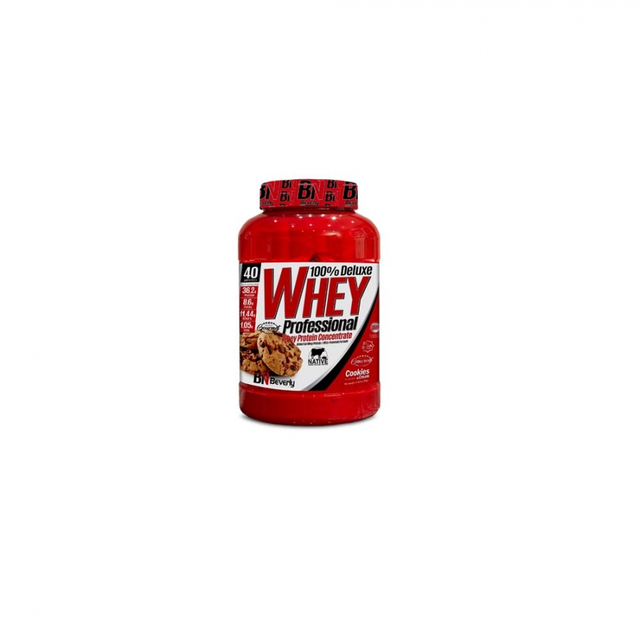 Bote: 2 kg - 100% Deluxe Whey Professional es un concentrado de proteína de suero con una pureza del 72% que te ayudará a aumentar tu masa muscular y a recuperar mejor después de un entrenamiento de alta intensidad.