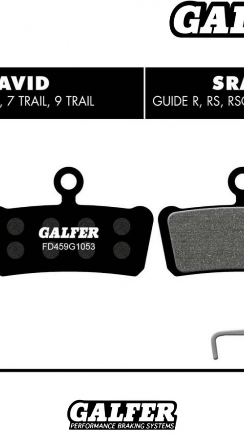 PASTILLAS FRENO GALFER DISCO STANDARD BRAKE PADS SRAM GUIDE  AVID XO TRAI