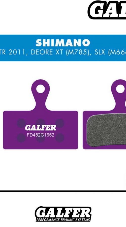 PASTILLAS FRENO GALFER DISCO E-BIKE BRAKE PADS SHIMANO XTR - SLX